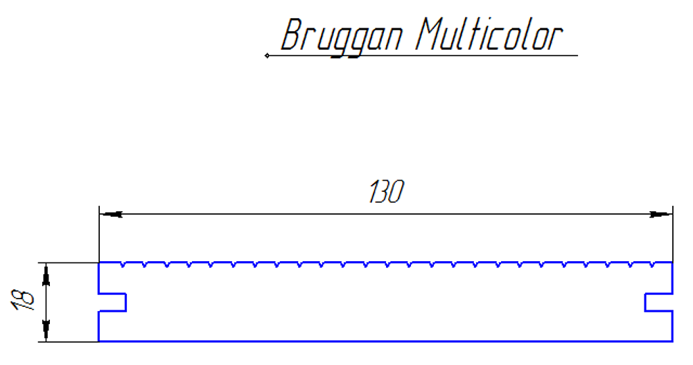 Доска террасная Bruggan размеры