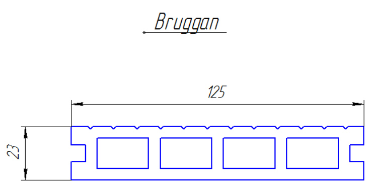 Доска террасная Bruggan